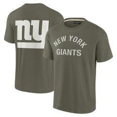 New York Giants Unisex Elements Super Soft Short Sleeve T-Shirt Olive