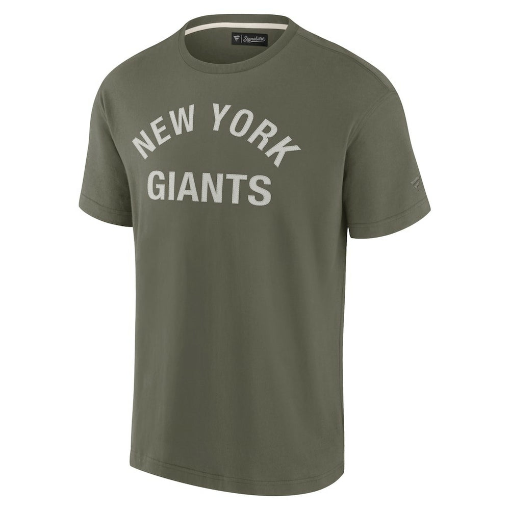 New York Giants Unisex Elements Super Soft Short Sleeve T-Shirt Olive