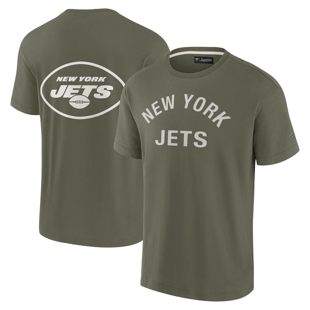 New York Jets Unisex Elements Super Soft Short Sleeve T-Shirt Olive