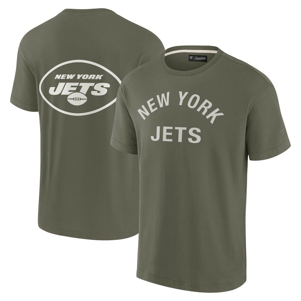 New York Jets Unisex Elements Super Soft Short Sleeve T-Shirt Olive