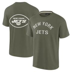 New York Jets Unisex Elements Super Soft Short Sleeve T-Shirt Olive