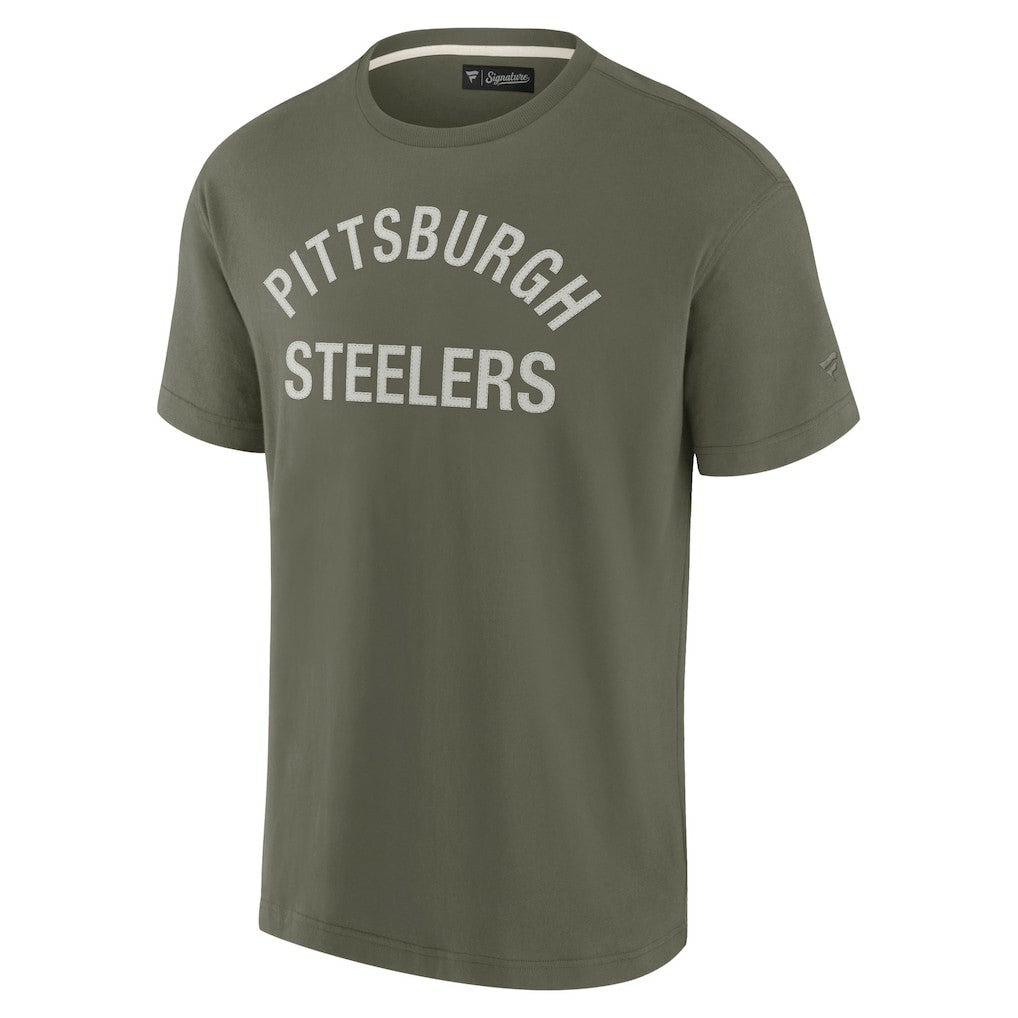 Pittsburgh Steelers Unisex Elements Super Soft Short Sleeve T-Shirt Olive
