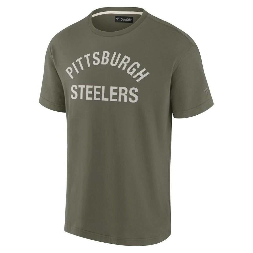 Pittsburgh Steelers Unisex Elements Super Soft Short Sleeve T-Shirt Olive