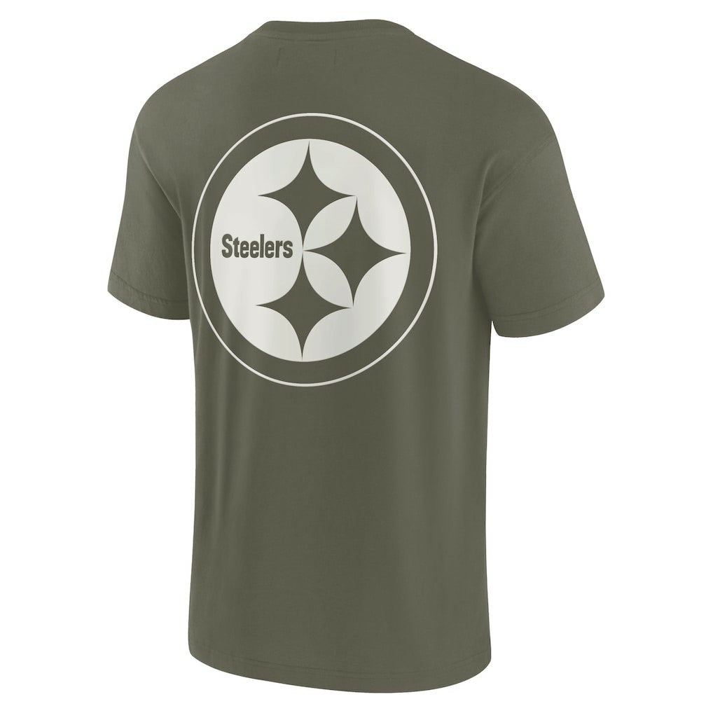 Pittsburgh Steelers Unisex Elements Super Soft Short Sleeve T-Shirt Olive