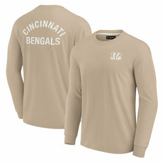 Cincinnati Bengals Unisex Elements Super Soft Long Sleeve T-Shirt Khaki
