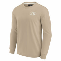 Cincinnati Bengals Unisex Elements Super Soft Long Sleeve T-Shirt Khaki