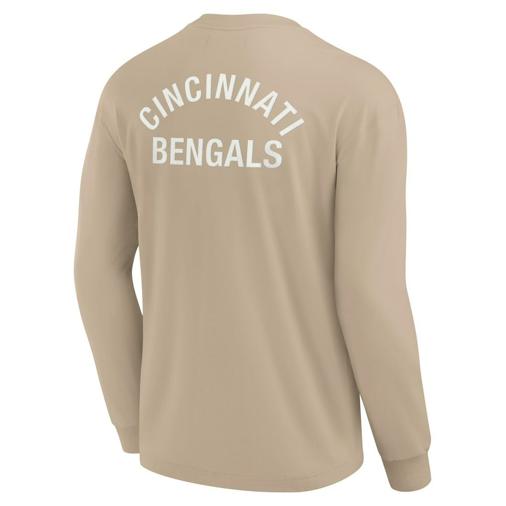 Cincinnati Bengals Unisex Elements Super Soft Long Sleeve T-Shirt Khaki