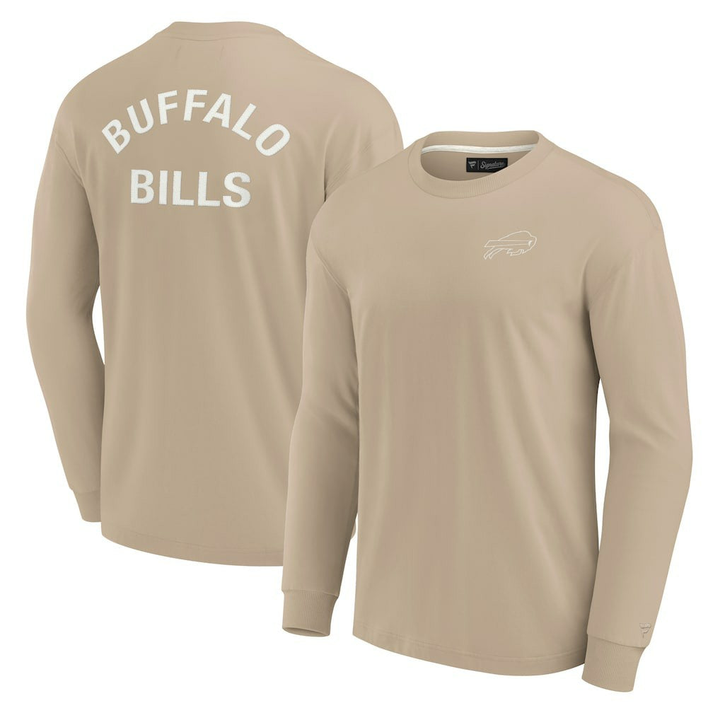 Buffalo Bills Unisex Elements Super Soft Long Sleeve T-Shirt Khaki