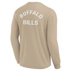 Buffalo Bills Unisex Elements Super Soft Long Sleeve T-Shirt Khaki
