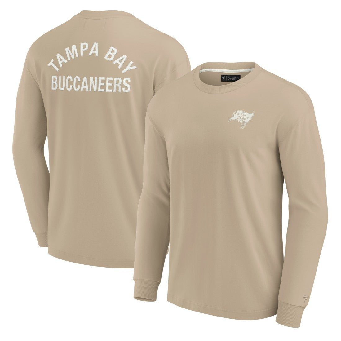 Tampa Bay Buccaneers Unisex Elements Super Soft Long Sleeve T-Shirt Khaki