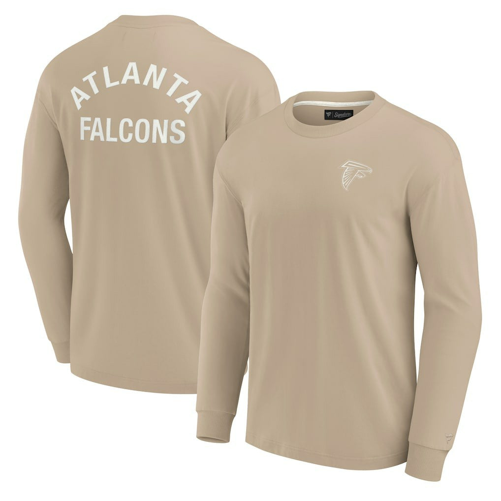 Atlanta Falcons Unisex Elements Super Soft Long Sleeve T-Shirt Khaki