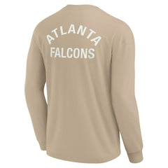 Atlanta Falcons Unisex Elements Super Soft Long Sleeve T-Shirt Khaki