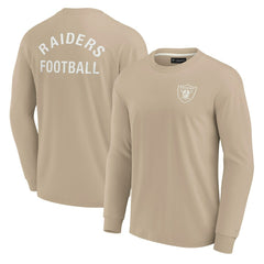 Las Vegas Raiders Unisex Elements Super Soft Long Sleeve T-Shirt Khaki