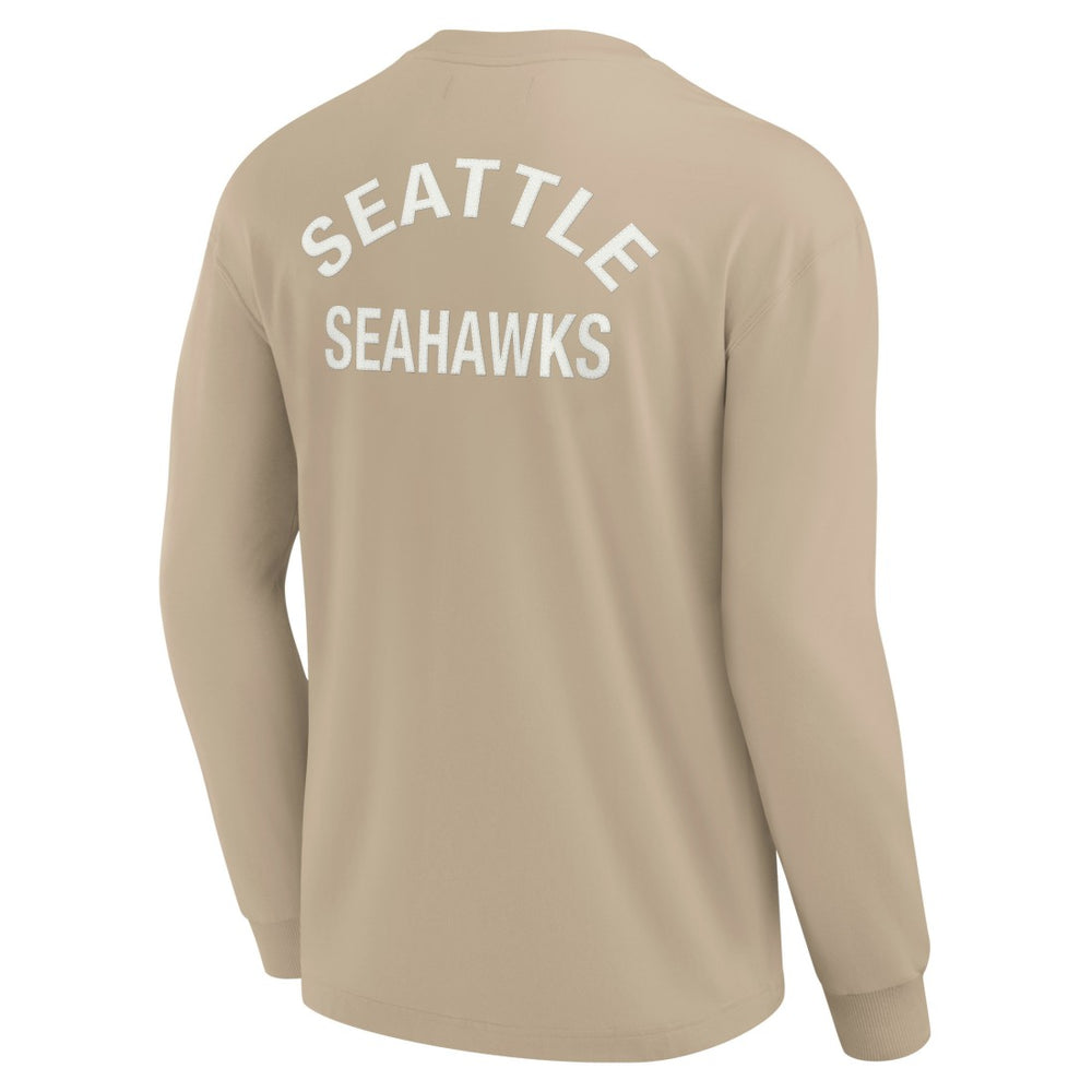 Seattle Seahawks Unisex Elements Super Soft Long Sleeve T-Shirt Khaki