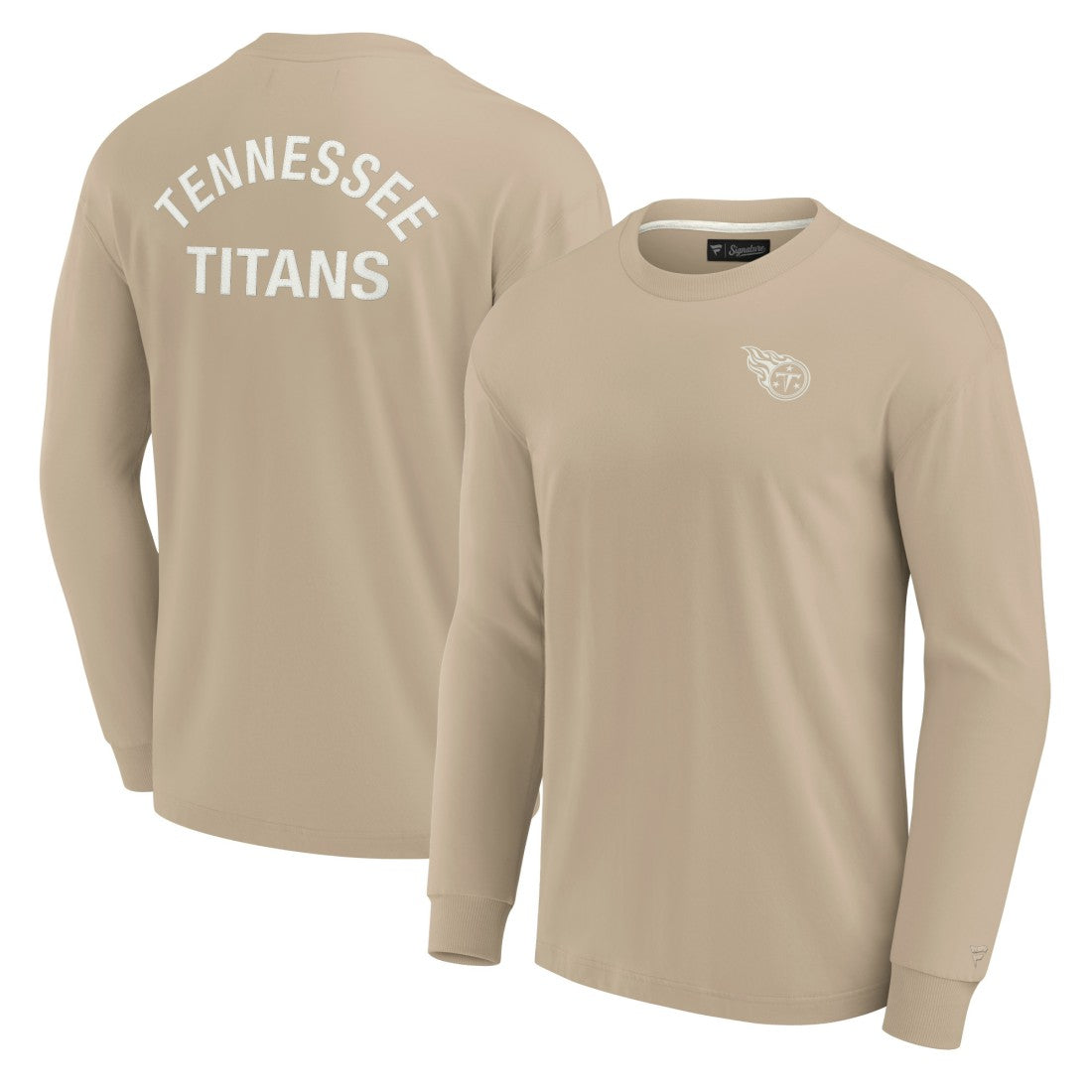 Tennessee Titans Unisex Elements Super Soft Long Sleeve T-Shirt Khaki