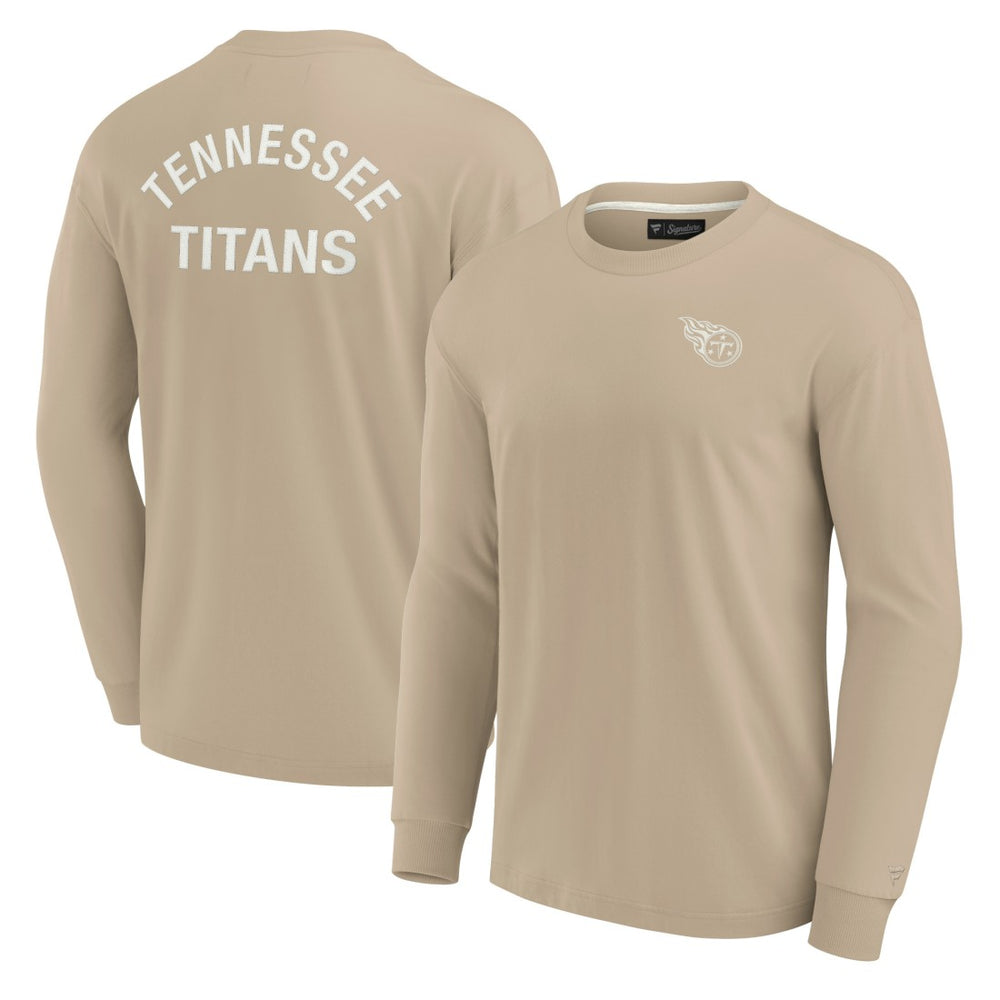Tennessee Titans Unisex Elements Super Soft Long Sleeve T-Shirt Khaki