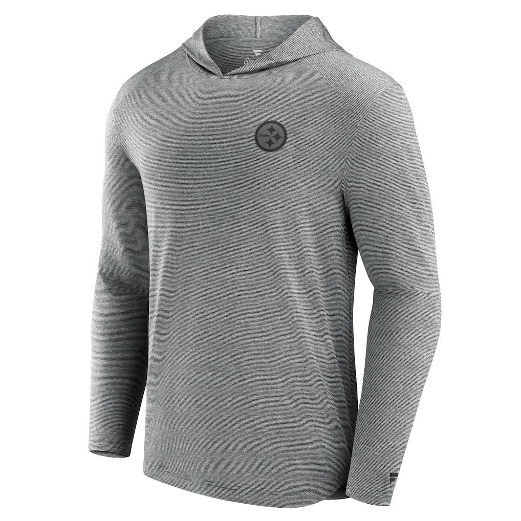 Pittsburgh Steelers Front Office Tech Lightweight Hoodie T-Shirt Black