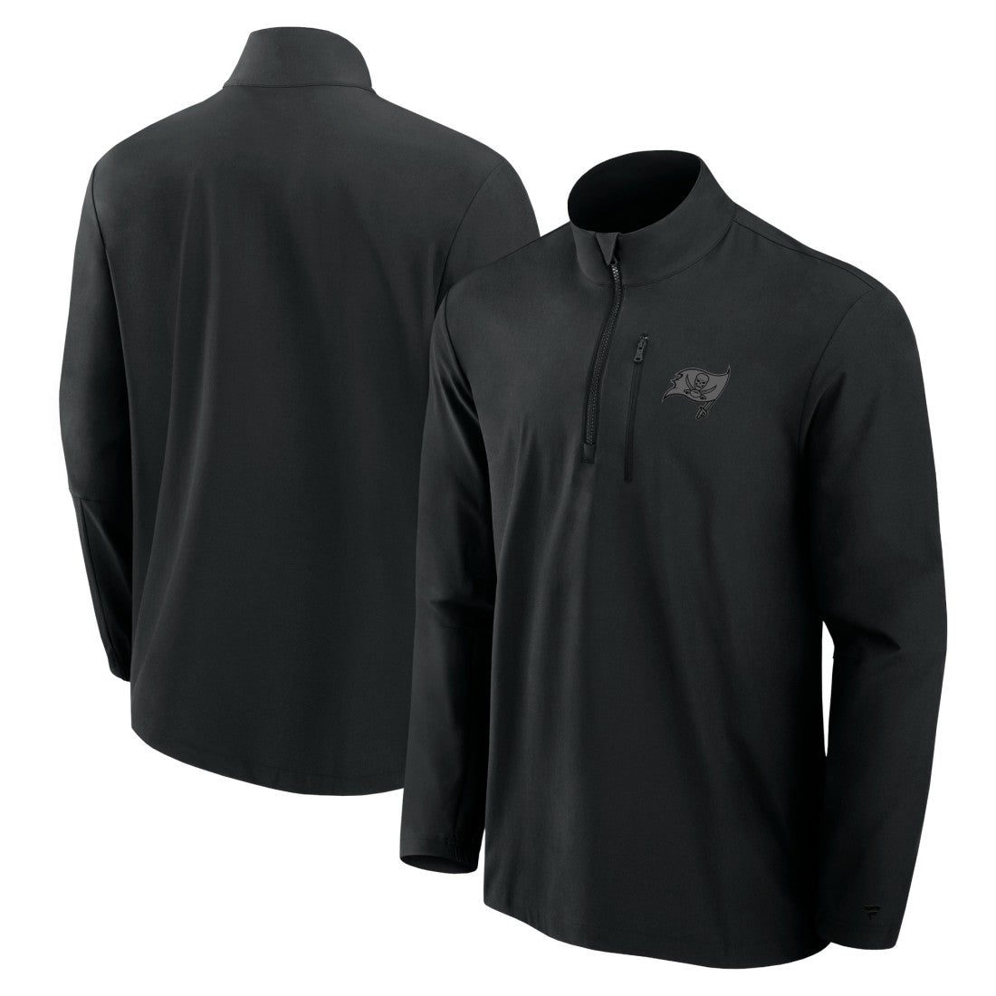 Tampa Bay Buccaneers Front Office Micro Tonal Quarter-Zip Pullover Black