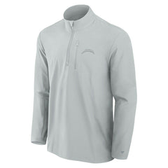 Los Angeles Chargers Front Office Micro Tonal Quarter-Zip Pullover Gray