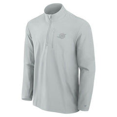 Miami Dolphins Front Office Micro Tonal Quarter-Zip Pullover Gray