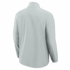 Miami Dolphins Front Office Micro Tonal Quarter-Zip Pullover Gray