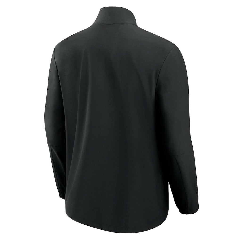 Atlanta Falcons Front Office Micro Tonal Quarter-Zip Pullover Black