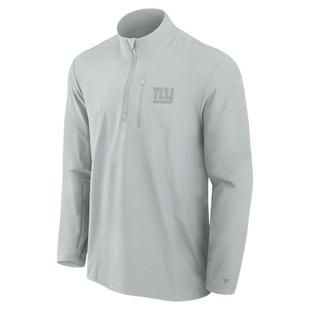 New York Giants Front Office Micro Tonal Quarter-Zip Pullover Gray