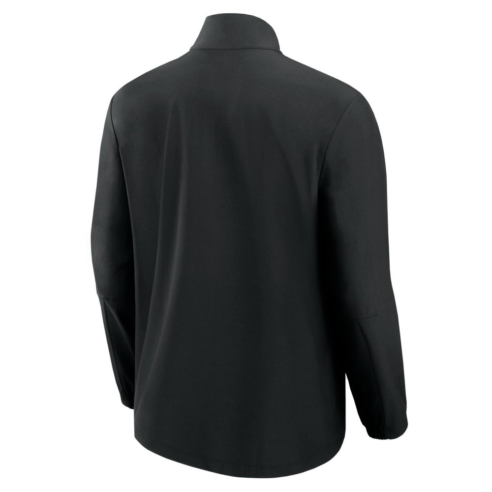 New York Jets Front Office Micro Tonal Quarter-Zip Pullover Black