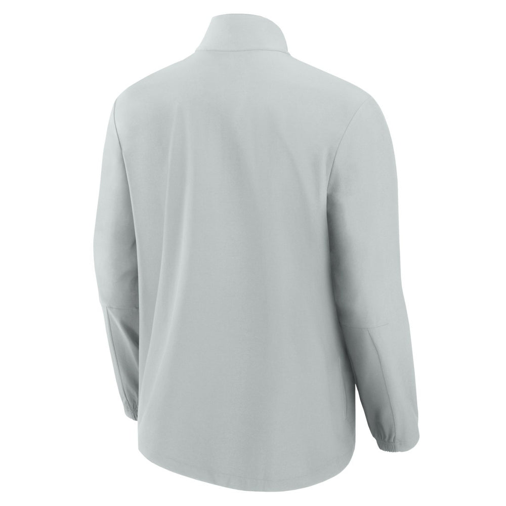 Detroit Lions Front Office Micro Tonal Quarter-Zip Pullover Gray