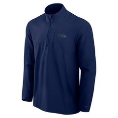 Seattle Seahawks Front Office Micro Tonal Quarter-Zip Pullover College Navy