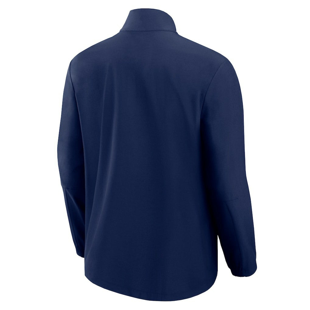 Seattle Seahawks Front Office Micro Tonal Quarter-Zip Pullover College Navy