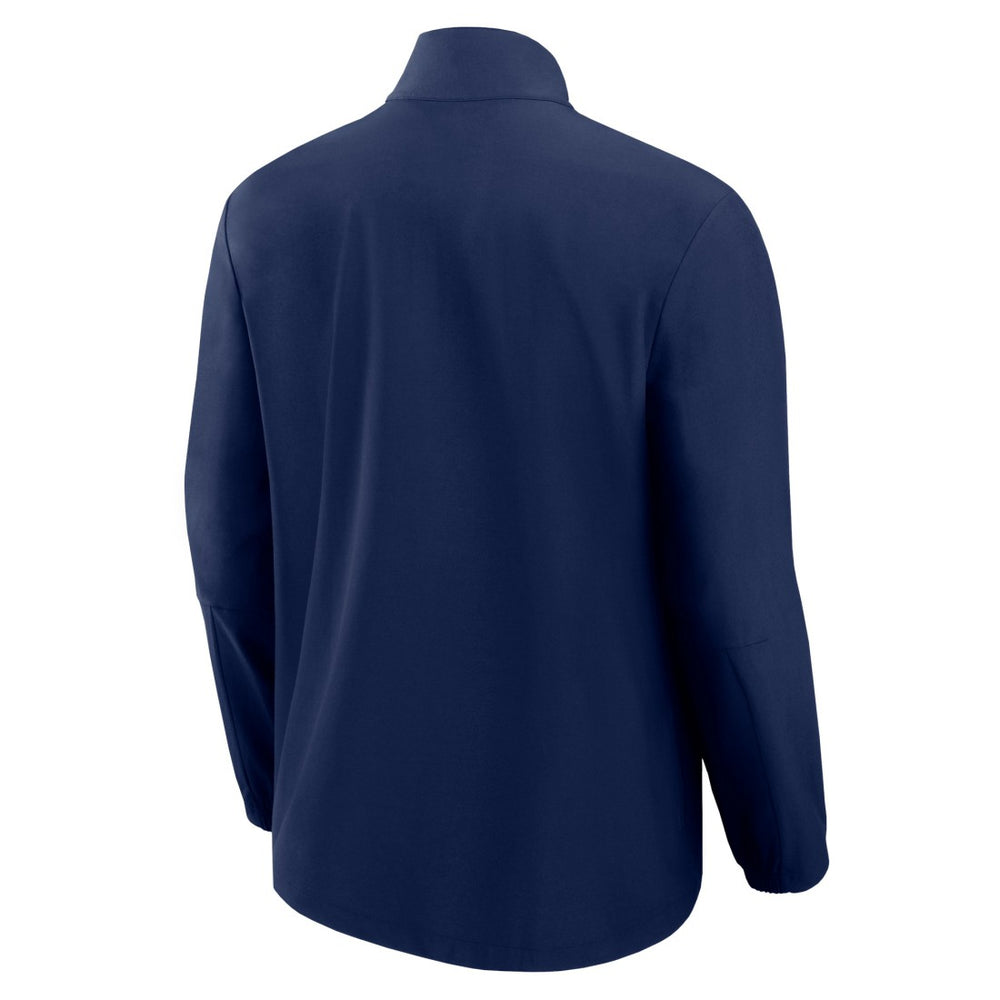 Houston Texans Front Office Micro Tonal Quarter-Zip Pullover Navy