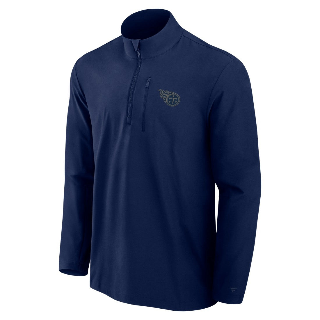 Tennessee Titans Front Office Micro Tonal Quarter-Zip Pullover Navy
