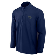 Tennessee Titans Front Office Micro Tonal Quarter-Zip Pullover Navy