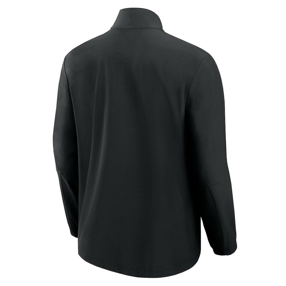Minnesota Vikings Front Office Micro Tonal Quarter-Zip Pullover Black