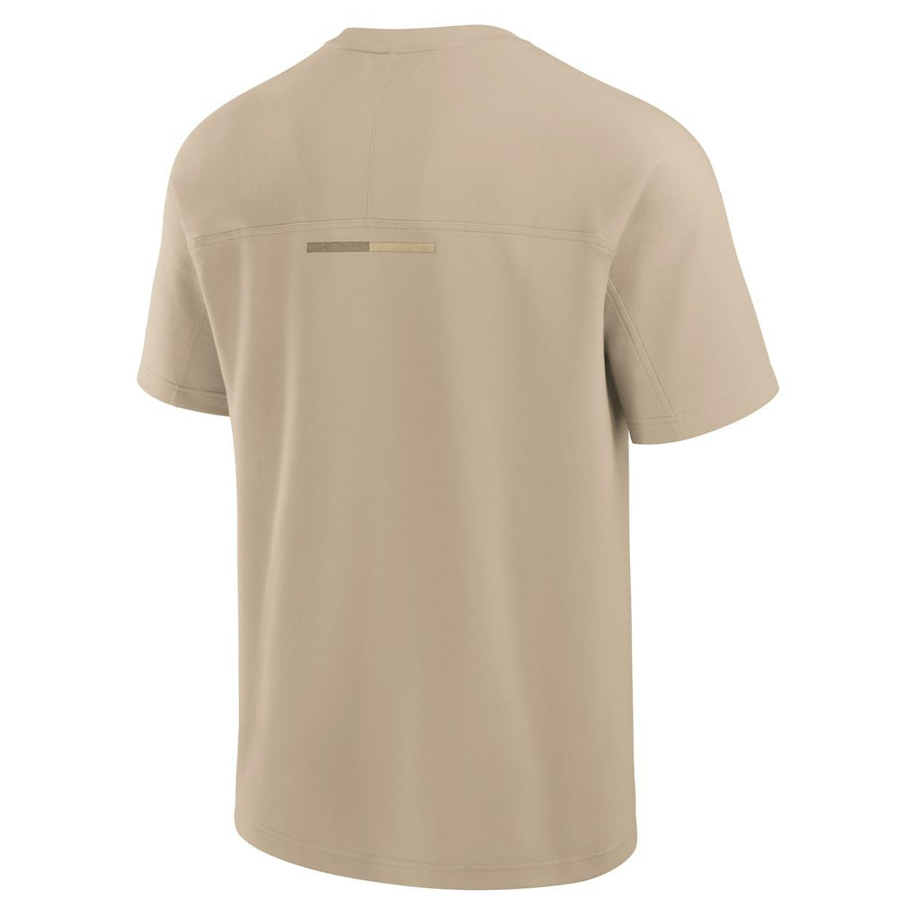 Las Vegas Raiders Unisex Elements Heavyweight Tri-Blend T-Shirt Khaki