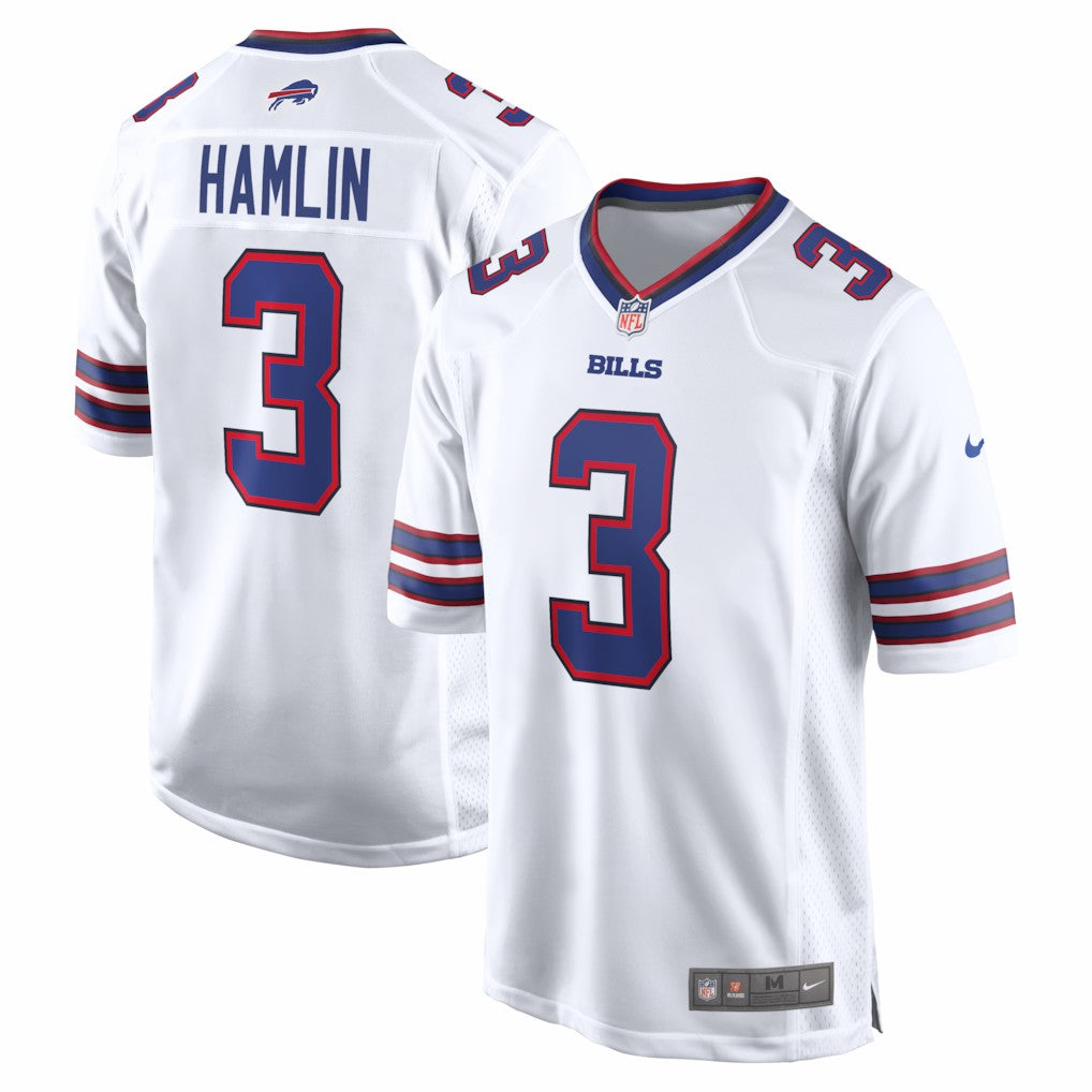 Damar Hamlin Buffalo Bills Game Jersey White