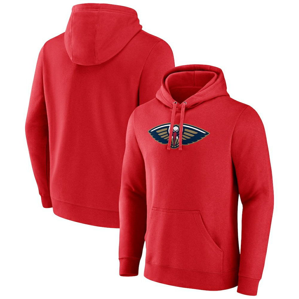 New Orleans Pelicans Primary Logo Pullover Hoodie Red