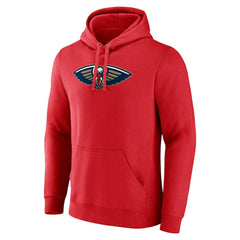 New Orleans Pelicans Primary Logo Pullover Hoodie Red