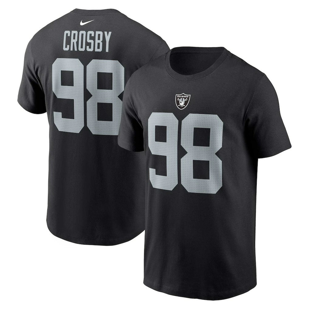 Maxx Crosby Las Vegas Raiders Player Name & Number T-Shirt Black
