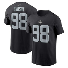 Maxx Crosby Las Vegas Raiders Player Name & Number T-Shirt Black