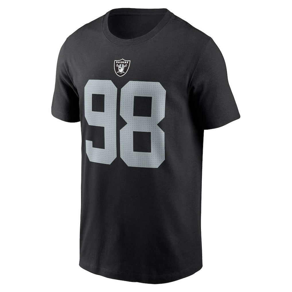 Maxx Crosby Las Vegas Raiders Player Name & Number T-Shirt Black