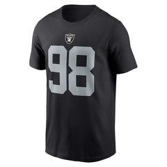 Maxx Crosby Las Vegas Raiders Player Name & Number T-Shirt Black