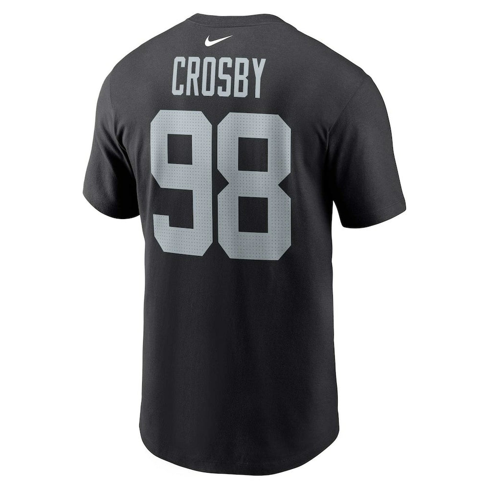 Maxx Crosby Las Vegas Raiders Player Name & Number T-Shirt Black