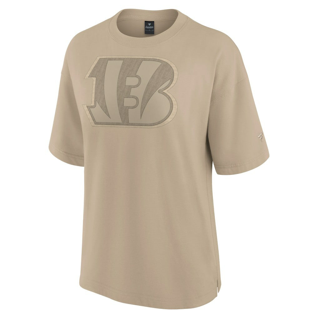 Cincinnati Bengals Women's Oversized Elements T-Shirt Khaki