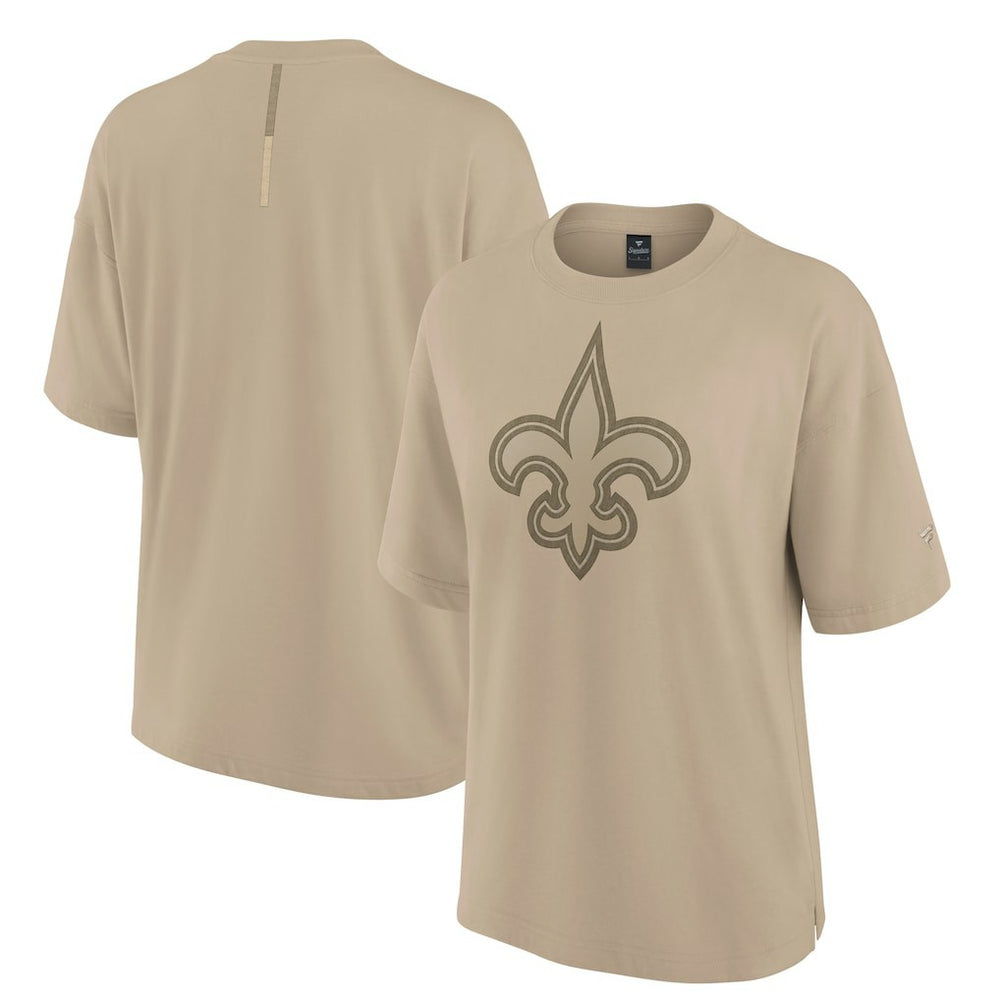 New Orleans Saints Women's Oversized Elements T-Shirt Khaki