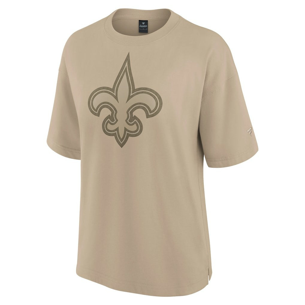 New Orleans Saints Women's Oversized Elements T-Shirt Khaki