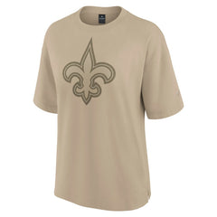 New Orleans Saints Women's Oversized Elements T-Shirt Khaki