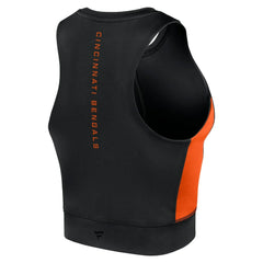 Cincinnati Bengals Women's Studio Fitted Gym Tank Top Black