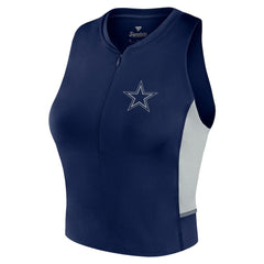 Dallas Cowboys Women's Studio Fitted Gym Tank Top Navy